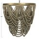 preview thumbnail 8 of 45, 2-Tier Draped Wood Bead Chandelier