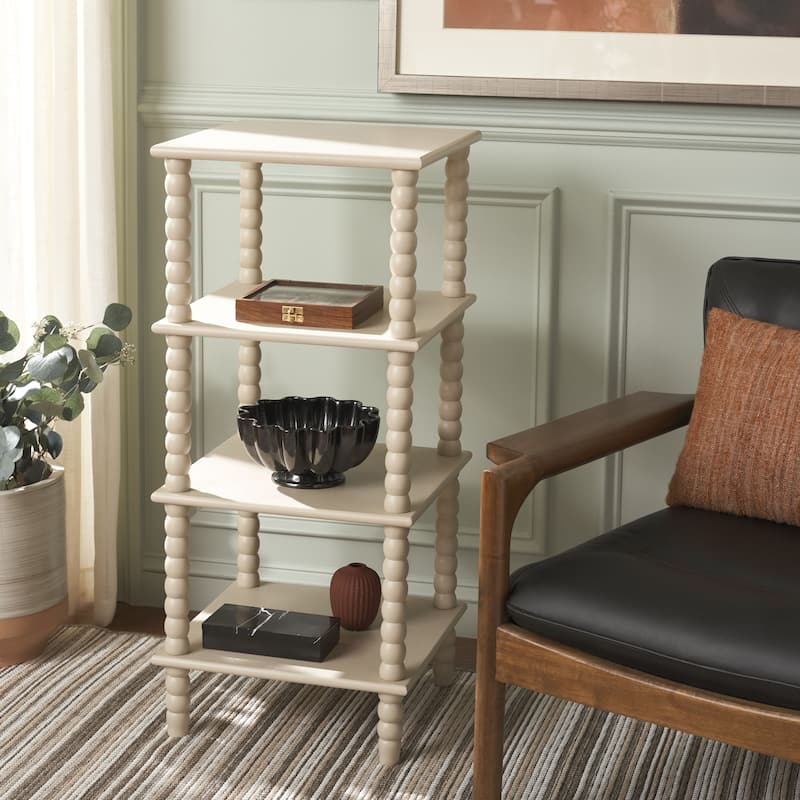 SAFAVIEH Dilyn 4-Tier Shelving Unit - 16"W x 16"D x 36"H - Sand