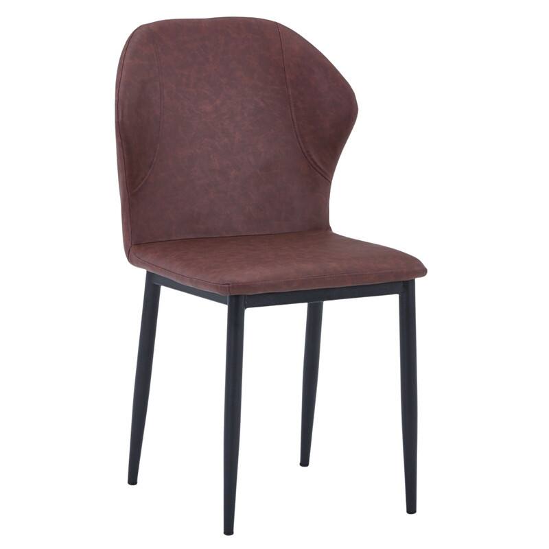 Mosaic Modern Fabric Upholstered Accent Dining Chair With Metal Legs & Curved Backrest Side Chair for Home or Office (Set of 4)