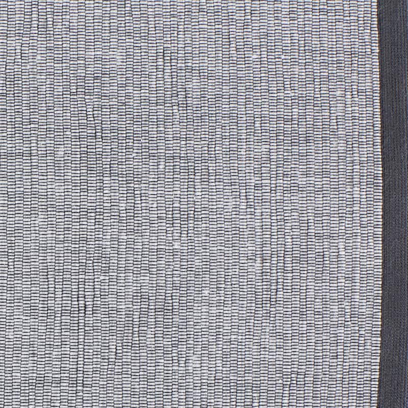 DII French Blue Eco-Friendly Chambray Fine Ribbed Placemat 6 Piece