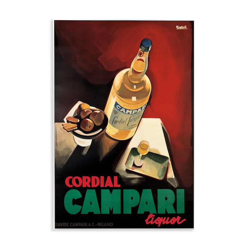Stupell Vintage Campari Wine Wall Plaque Art Design By Marcus Jules - 10 x 15