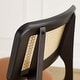 preview thumbnail 26 of 34, Art Leon Cane Backrest Leather Dining Chairs (Set of 2)