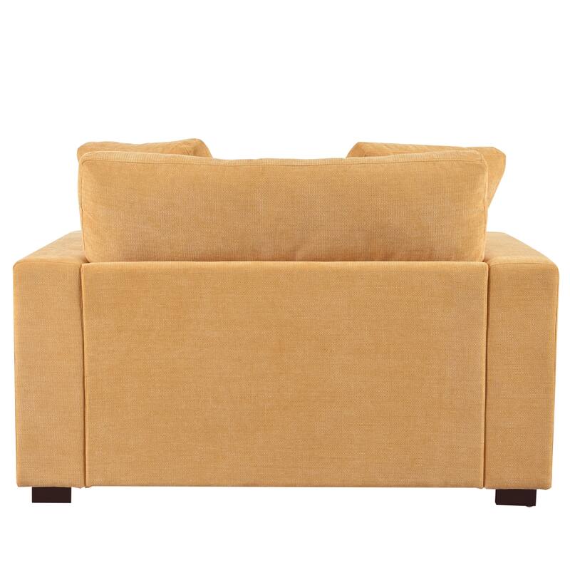 53.5" Oversized Chaise Lounge Lounge Chair, Living Room Upholstered Single Sofa Chair Sleepers Couch Bed