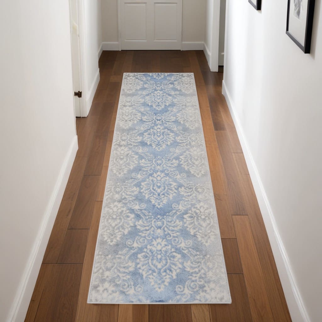 Dubot Power Loomed Distressed Abstract Non Skid Stain Resistant Area Rug By HomeRoots - 90' X '27' X '0.25