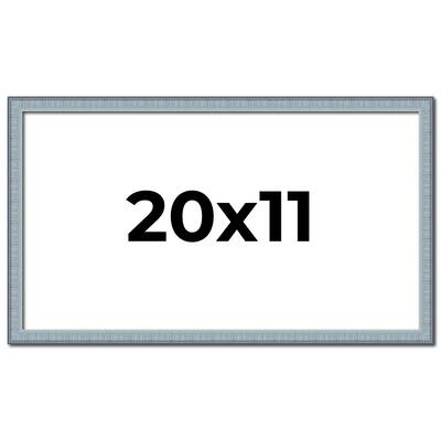 20x11 Frame Rustic Sky Blue Solid Wood Picture Frame | 0.75 Inch