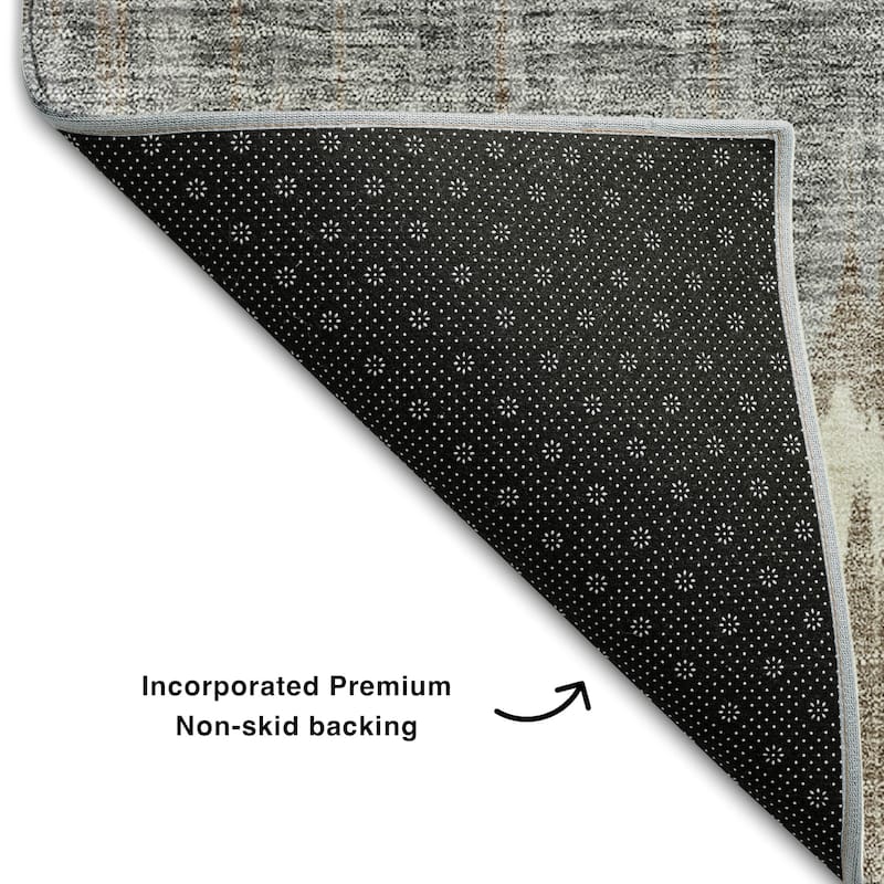 Premium Washable Super Soft Modern Stripe Mayfield Rug