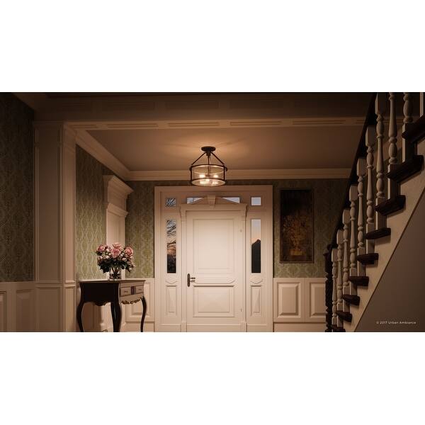 Shop Luxury Industrial Semi Flush Ceiling Light 14 25 H X 16 W