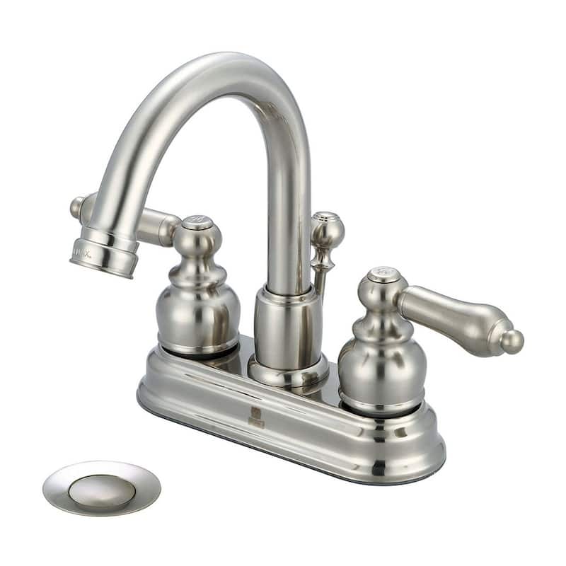 Brentwood 2 Handle Bath Faucet with Metal Handle Levers - 7'6" x 9'6"