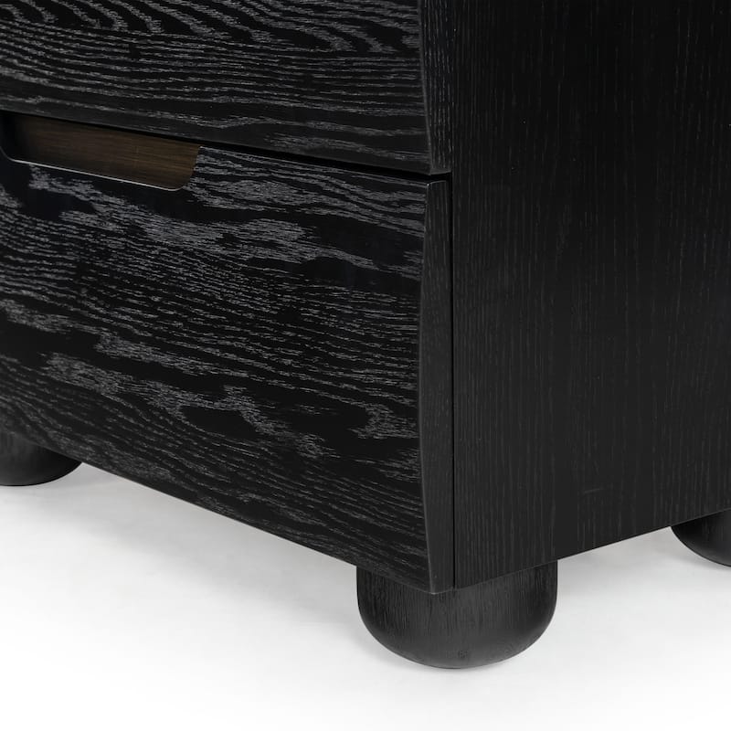 SAFAVIEH Couture Beethoven Wood 2 Drawer Nightstand