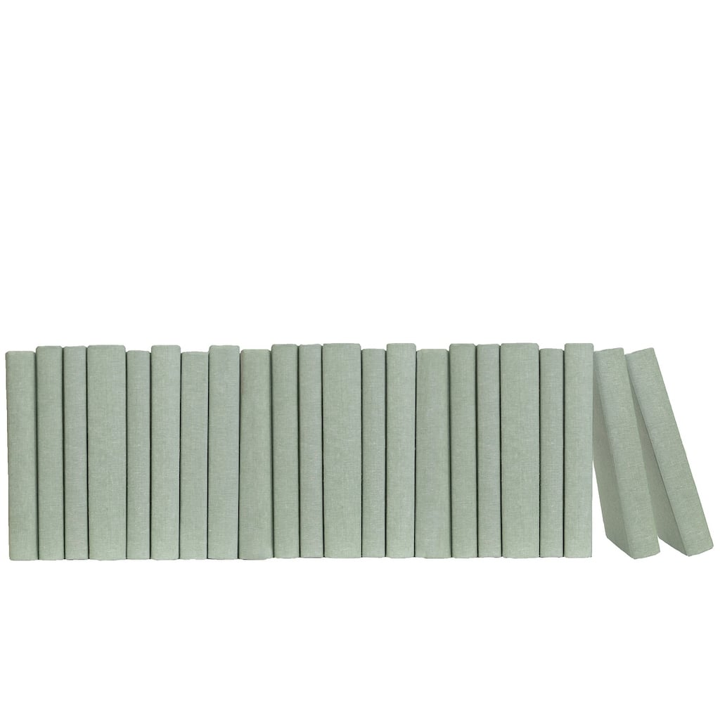 Books Green Decorative Accessories: Sage Linen Color By The Foot
