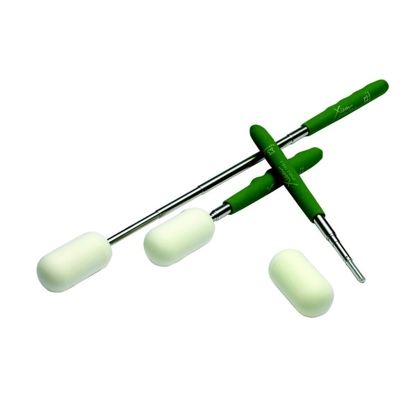 Xiem Stainless Steel, Rubber Handle Telescoping X-Sponge II with Sponge, 8-1/2 - 23 in