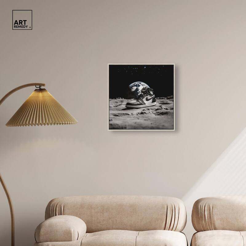 Moon Kicks Canvas by Art Remedy