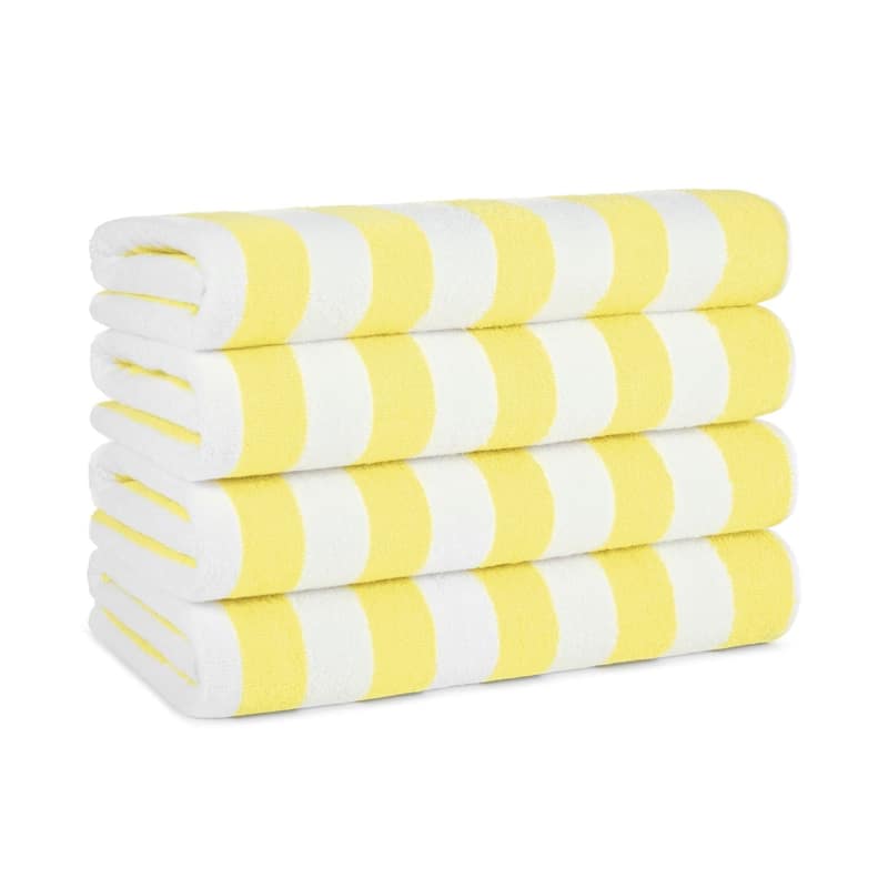 Arkwright California Cabana 4-Piece striped Beach Towel Set - 30x70