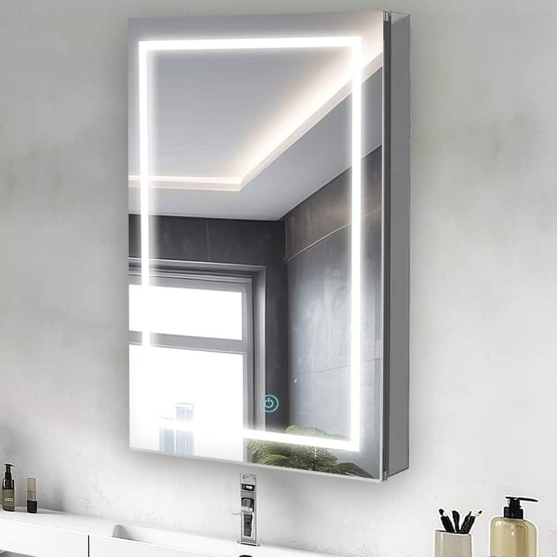 Medicine Cabinet With Light 24W x 36H x 5D Right Hinge - 24"x36"r/Right-Hinge