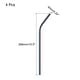 preview thumbnail 7 of 12, Reusable Metal Straws 4Pcs, Stainless Steel Bent Drinking Straw 10.5" Rainbow Color