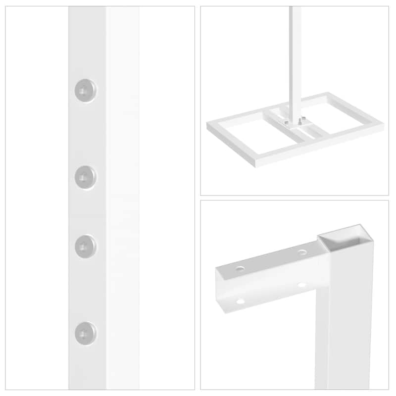 20x10Ft Long Square Metal Wedding Backdrop Frame Stand Adjustable