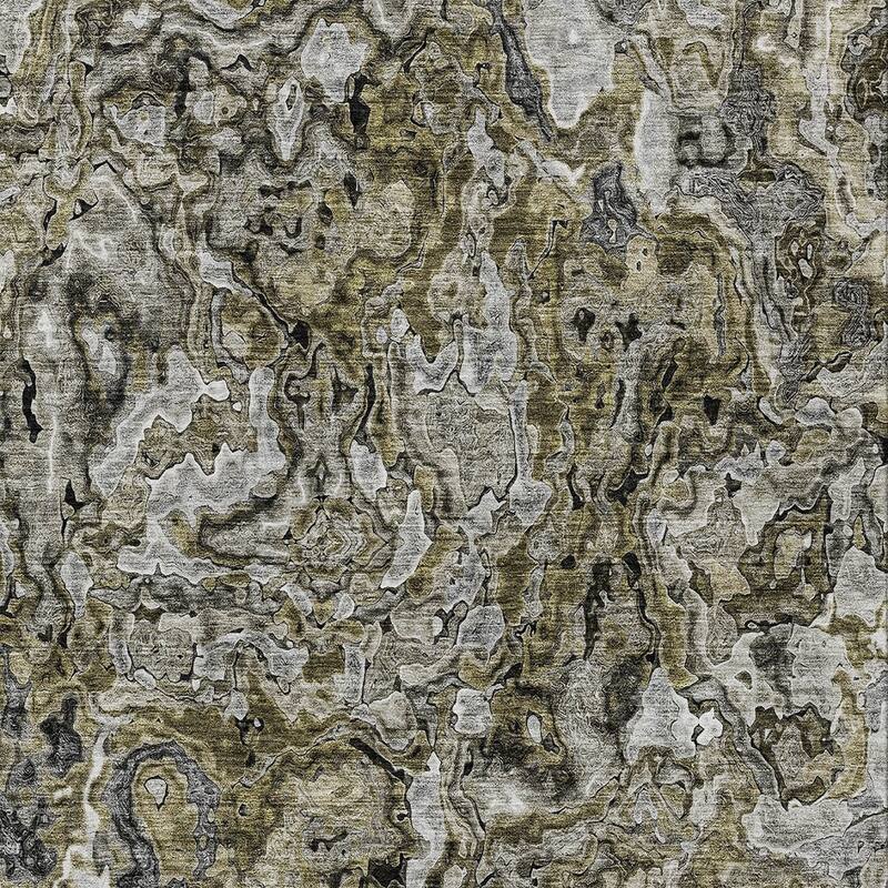 HomeRoots Abstract Transitional Rectangle Outdoor Rug