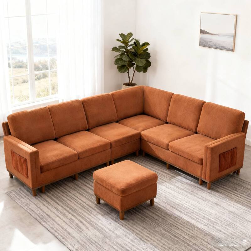 Modern Sofa Chair,Sectional Sofa with Soft Padding-Ideal for Living Room,Office & Dining Room