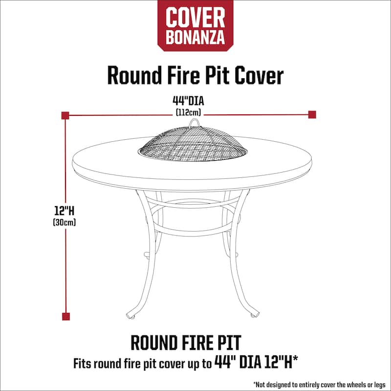 Cover Bonanza 44-inch Round Fire Pit Cover