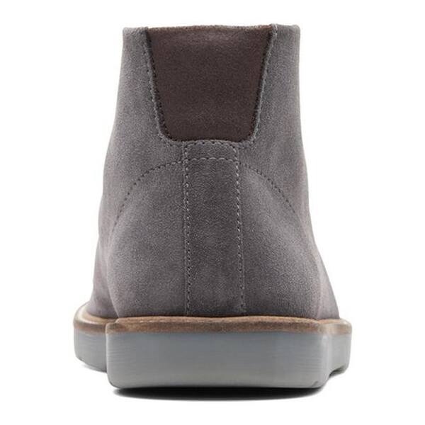 Shop Clarks Men S Grandin Mid Ankle Boot Grey Suede Overstock