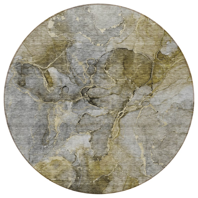 HomeRoots Abstract Transitional Rectangle Outdoor Rug