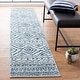 preview thumbnail 20 of 84, SAFAVIEH Tulum Shima Moroccan Boho Distressed Rug 2' x 11' Runner - Ivory/Navy