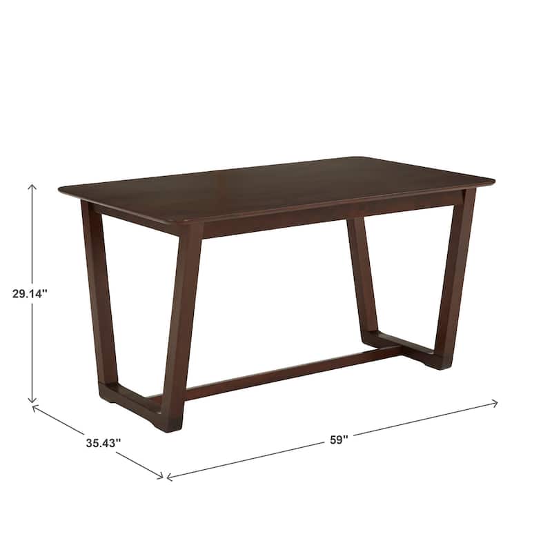 Orlo Walnut Finish Dining Table by iNSPIRE Q Modern