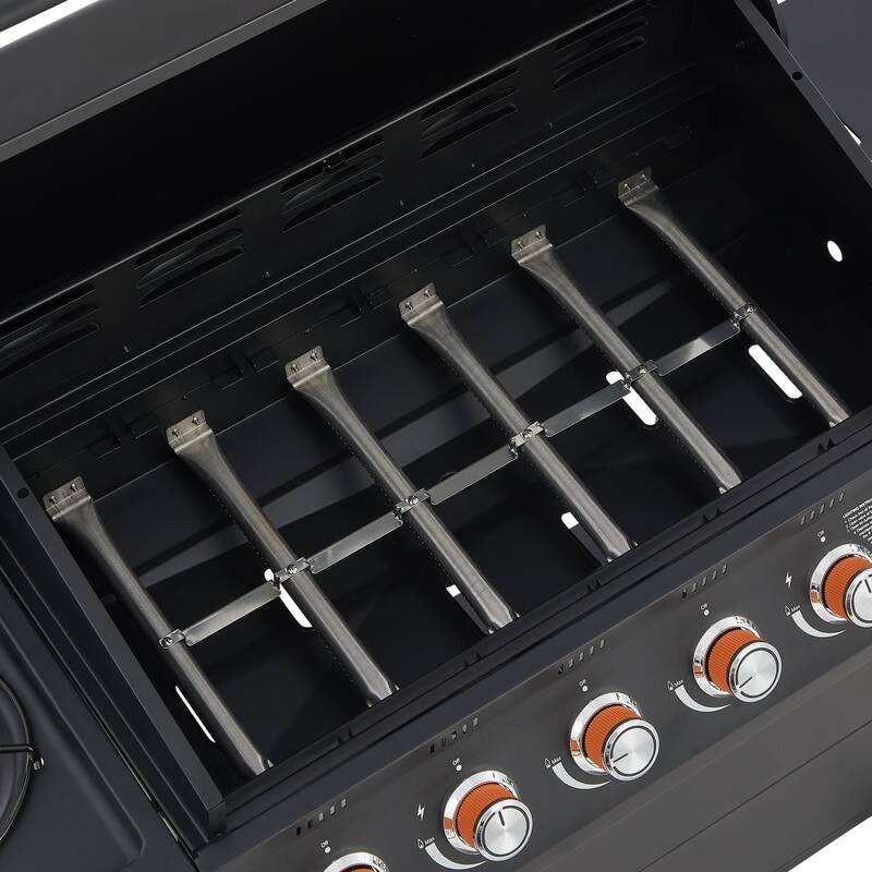 GDF Studio - Ironcrest Pro Outdoor Propane Gas Grill with Side Burner