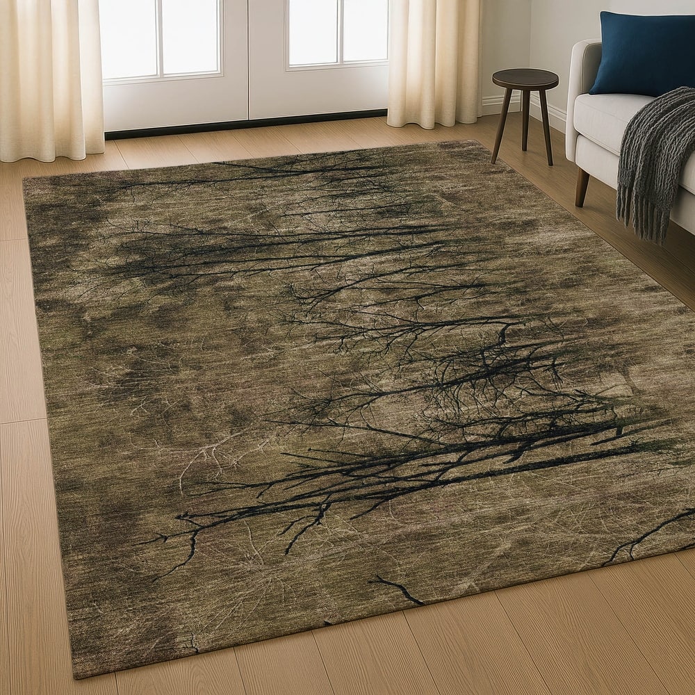 Premium Washable Super Soft Modern Forest Mayfield Rug