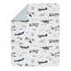 preview thumbnail 4 of 4, Sweet Jojo Designs Vintage Airplane Boy 5pc Toddler-size Comforter Set Green Blue Yellow Airplanes Plane Transportation Clouds
