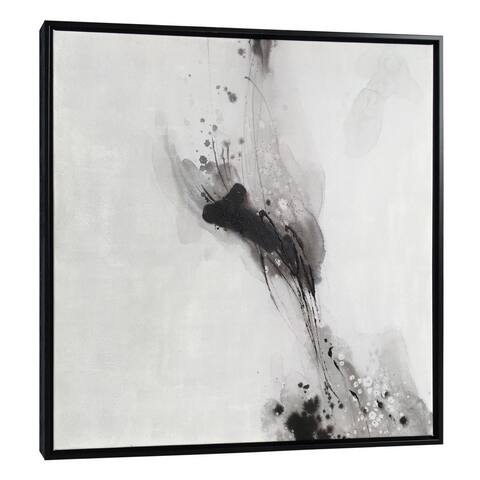 Raven Mist , Hand Painted Framed Giclee Canvas 30" x 30"