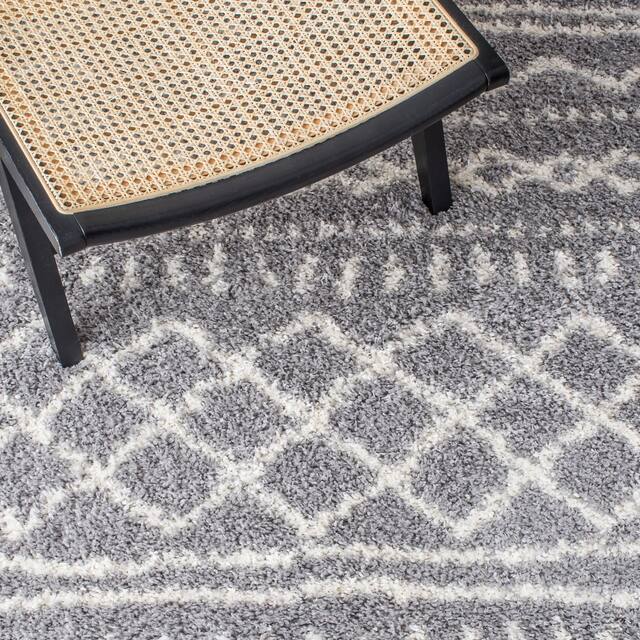 SAFAVIEH Arizona Shag Lotta Moroccan 1.2-inch Thick Rug