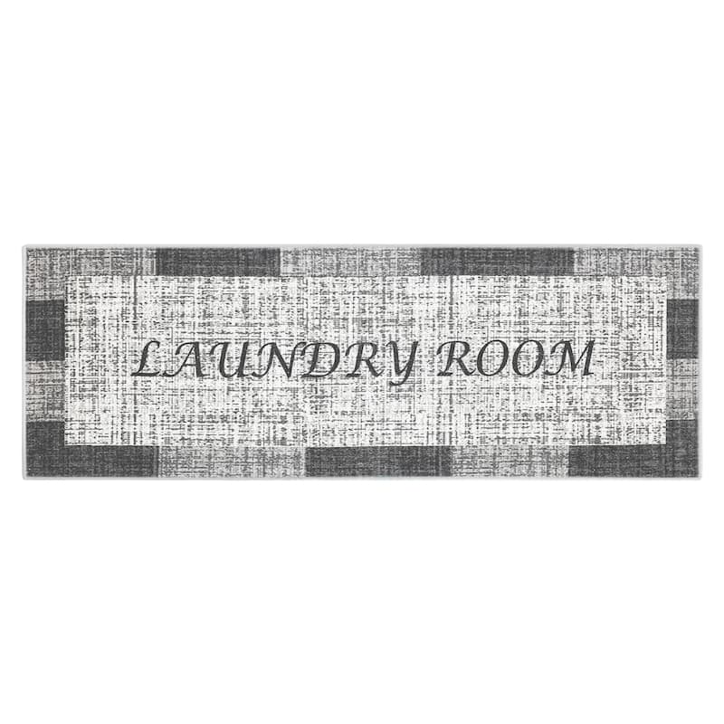 SussexHome Washable Ultra Thin Laundry Room Rug Runner - 20" x 59"