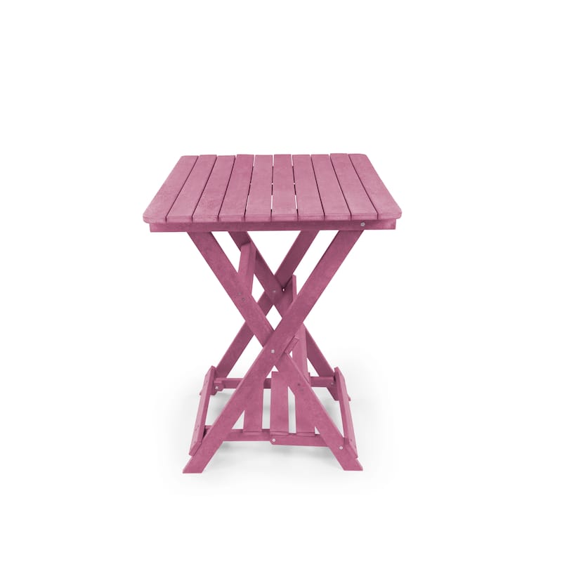 Patagonia Fully Assembled All-Weather Recycled HDPE Outdoor Folding Bar table