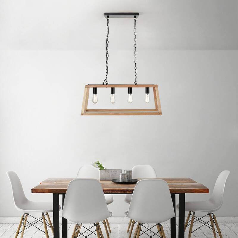 Light Society Bristol Wood Pendant Lamp