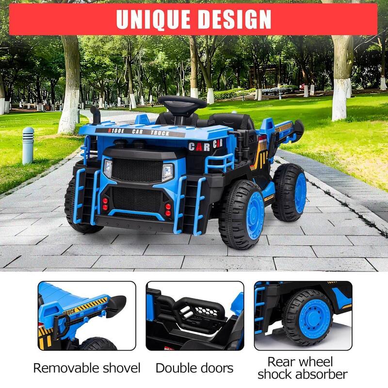 24v 2-Seater Kids Ride on Dump Truck Toy with Remote Control for Kids Best Gifts