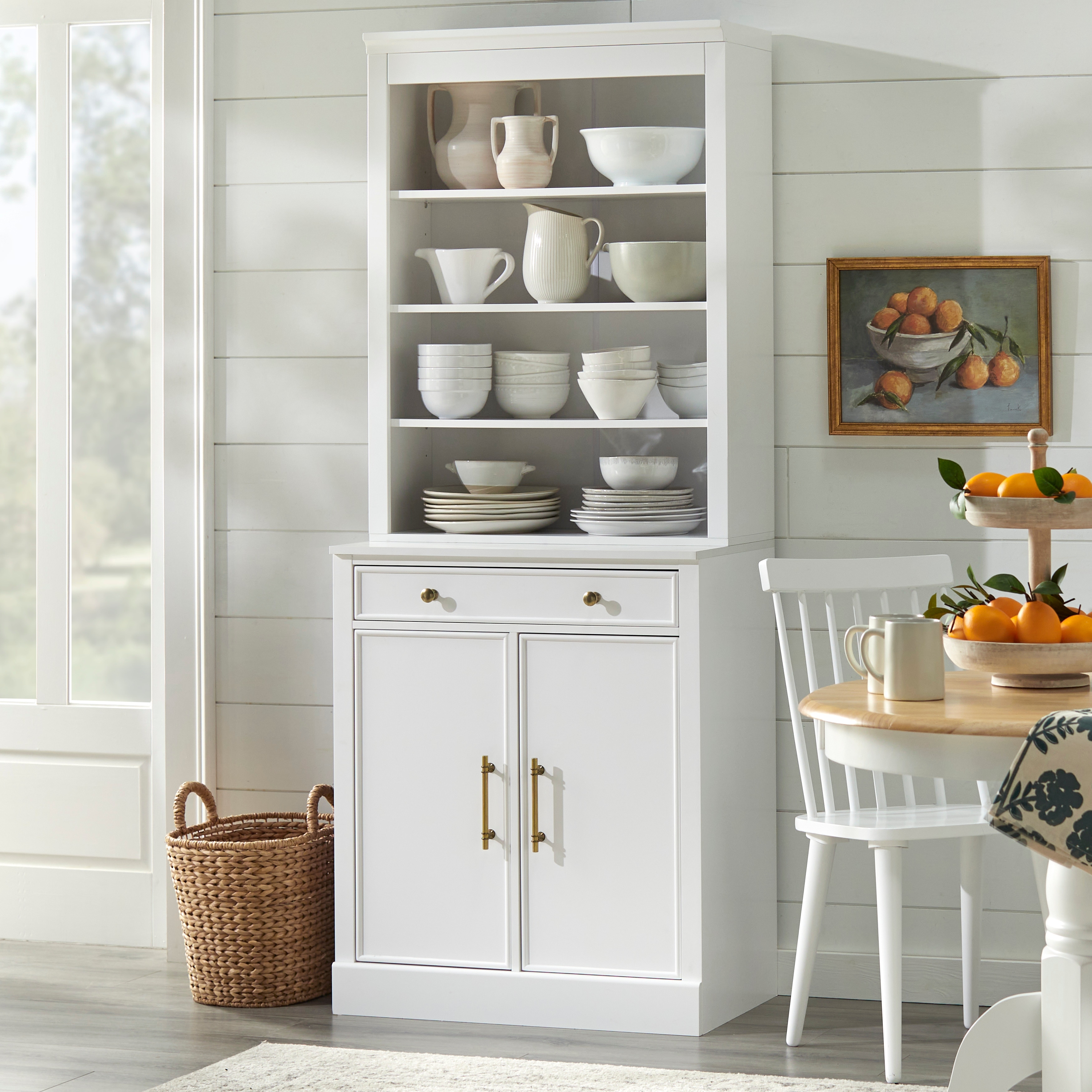 Small white hot sale hutch