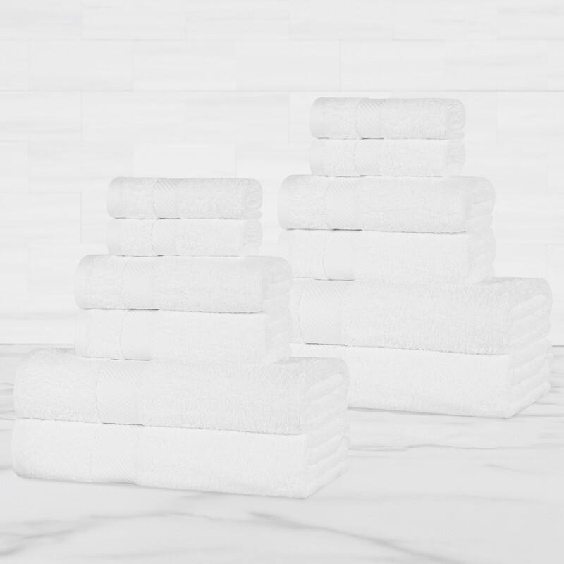Superior Ismailia Egyptian Cotton 12-Piece Towel Set
