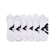 DC 6-Pack Men's Sport No Show Socks White Size 10-13