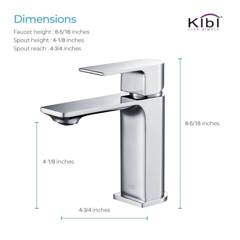 Lead-free Solid Brass Single Handle Bathroom Vanity Faucet with Hose