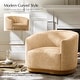 preview thumbnail 23 of 34, Gema Modern 360°Swivel Chenille Ergonomic U-shape Armchair with Solid Wood Legs by HULALA HOME