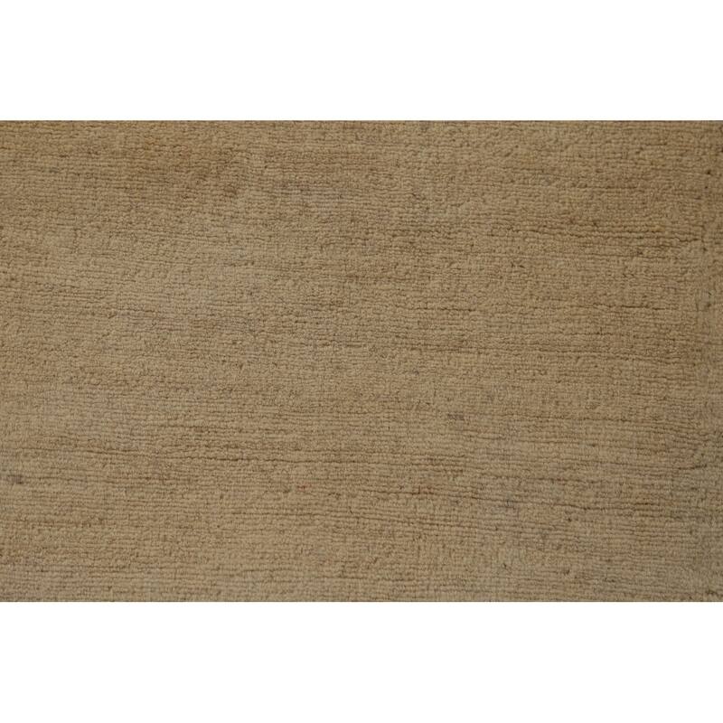 Contemporary Gabbeh Oriental Area Rug Hand-Knotted Wool Carpet - 6'0" x 8'10"