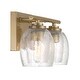 preview thumbnail 2 of 5, Minka Lavery 2722 Glint 2 Light 16" Wide Bathroom Vanity Light with