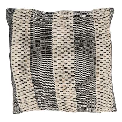 Rustic Charm Striped Throw Pillow