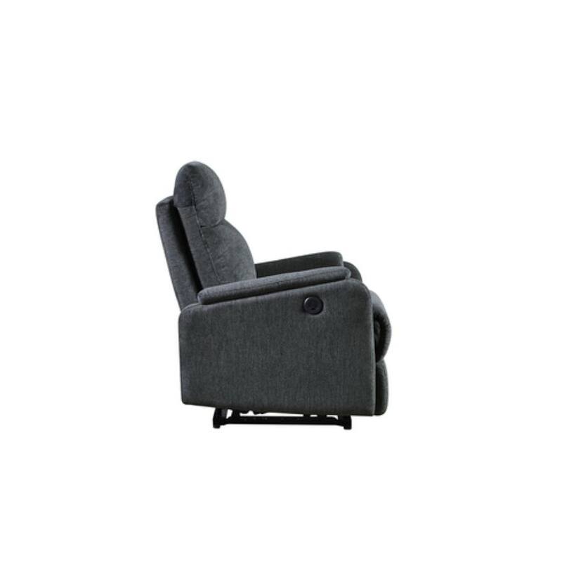 Recliner Single chair with power function easy control in Black