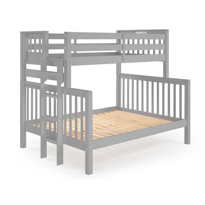 Taylor & Olive Trillium Twin over Full Bunk Bed with End Ladder
