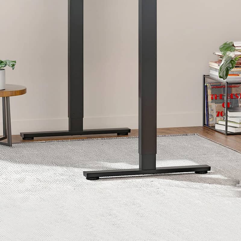 Electric Adjustable Standing Desk, 55x28-inch Home Office Workstation