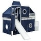 preview thumbnail 3 of 36, Multifunctional & Playhouse Design Loft Bed with Shelves,Slide and Drawers, Twin size