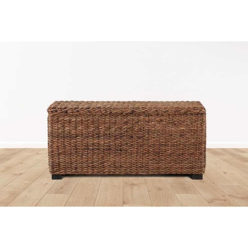 Caswell Woven Banana Leaf Storage Trunk