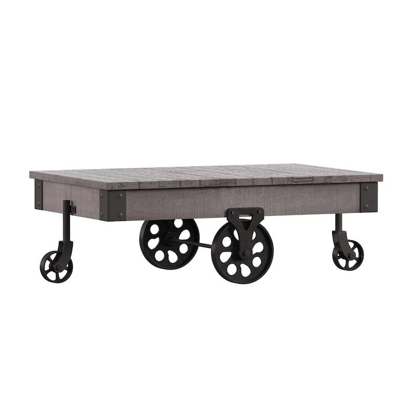 Myra Industrial and Rustic 47-inch Coffee Table by iNSPIRE Q Classic - Grey